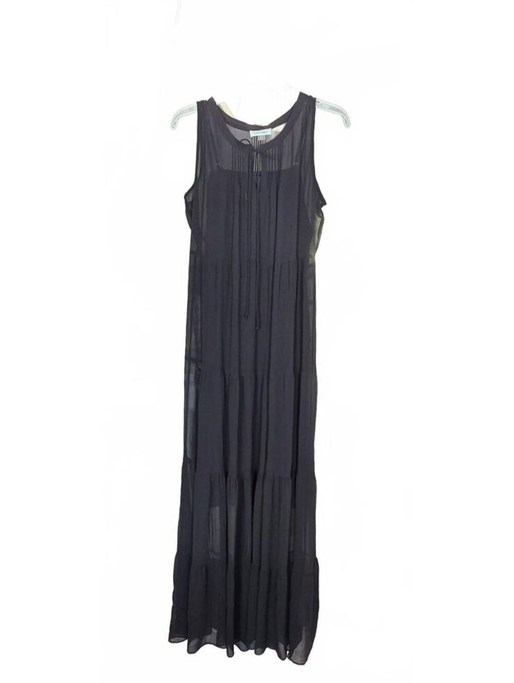 Calvin Klein Black Sleeveless Maxi Dress Size 8